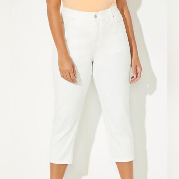 Catherines 3XWP Women's White Denim Jeggings - Picture 7 of 7